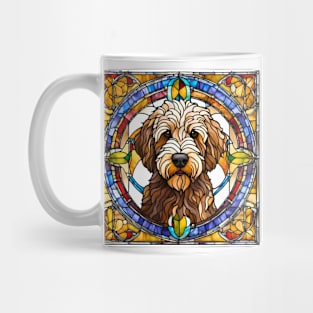 Stained Glass Labradoodle Mug